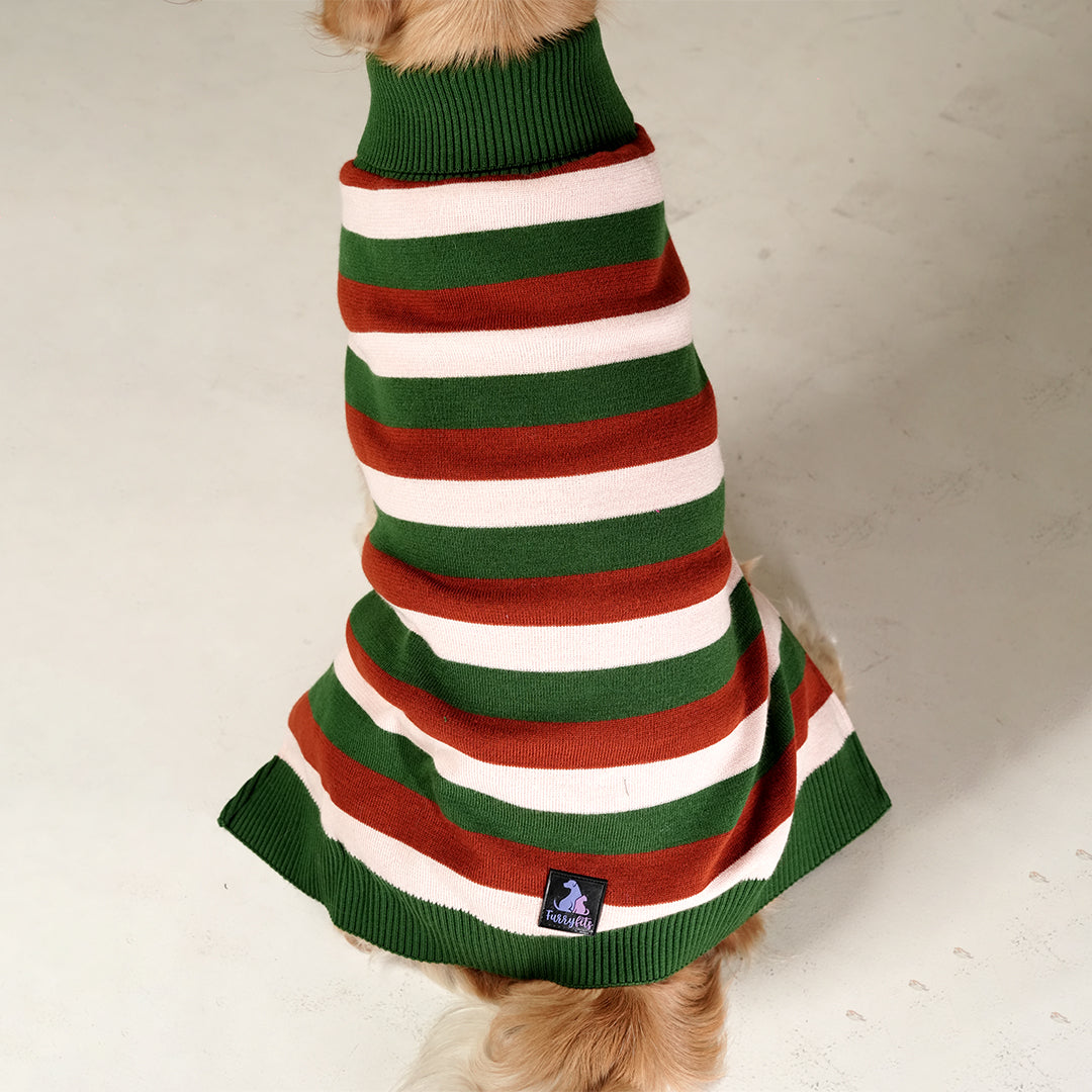 EarthBound Stripes Sweater – Classic Striped Winter Pet Sweater