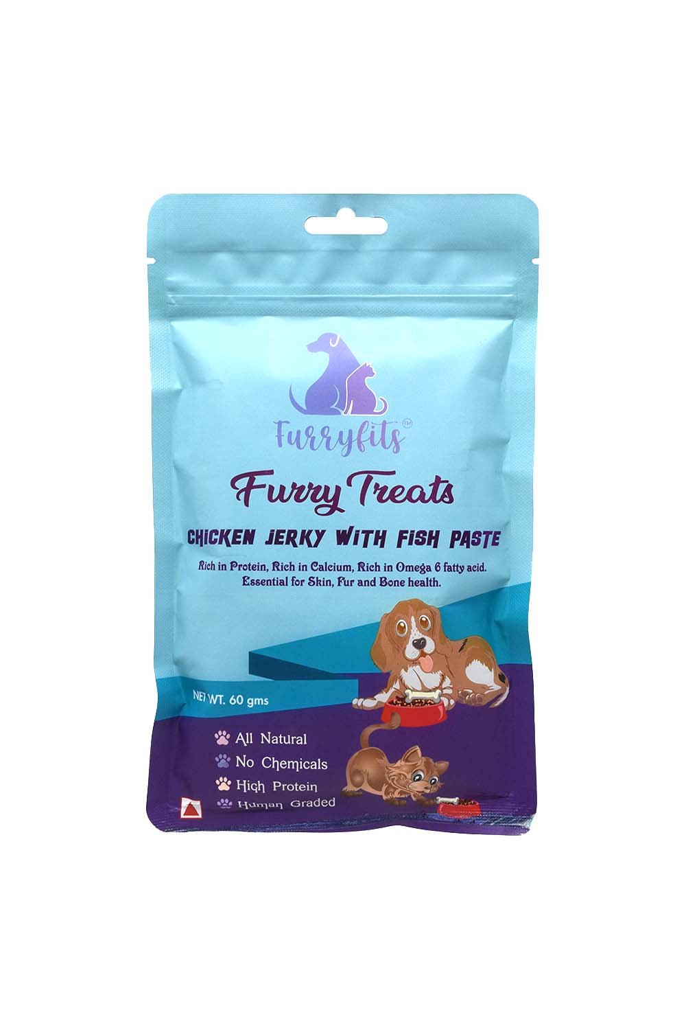 FurryFits Chicken Jerky with Fish Paste – Delicious Pet Snack