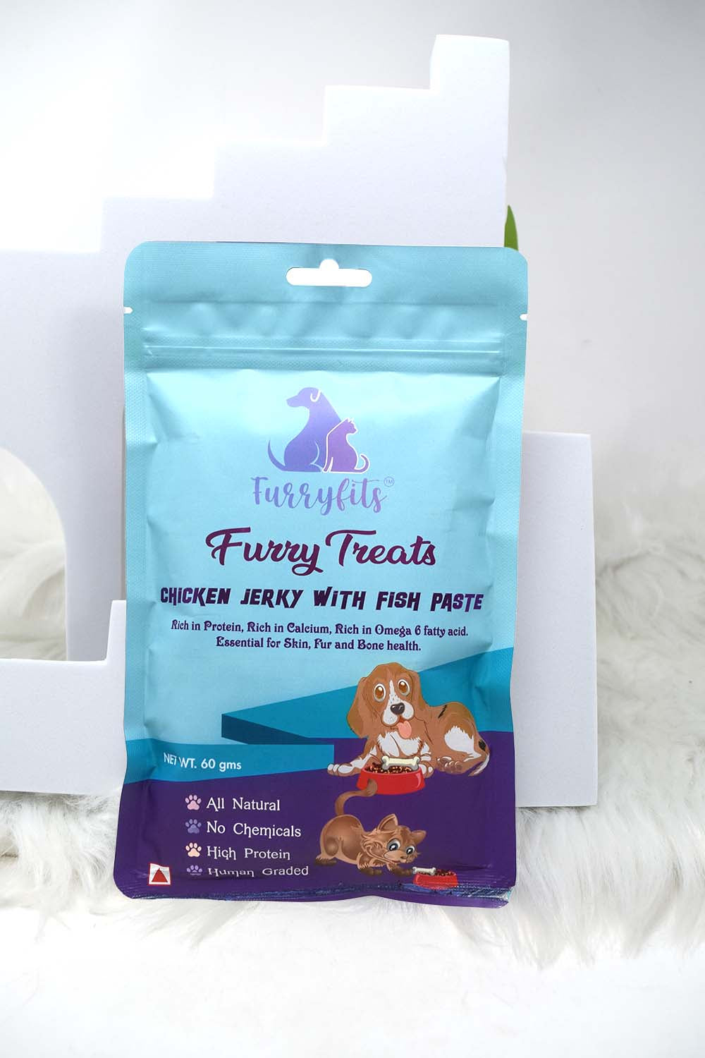 FurryFits Chicken Jerky with Fish Paste – Delicious Pet Snack