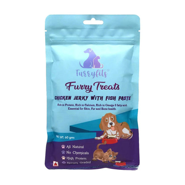 FurryFits Chicken Jerky with Fish Paste – Delicious Pet Snack