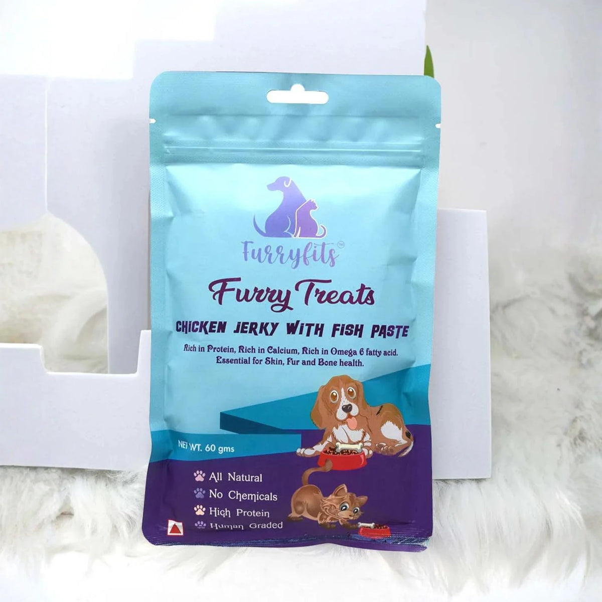FurryFits Chicken Jerky with Fish Paste – Delicious Pet Snack