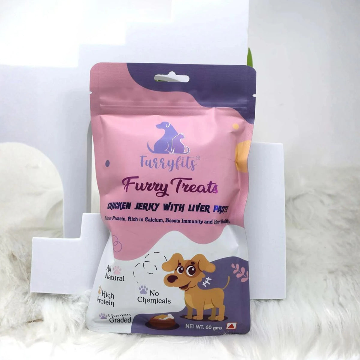 FurryFits Chicken Jerky with Liver Paste – High-Protein Dog Treat