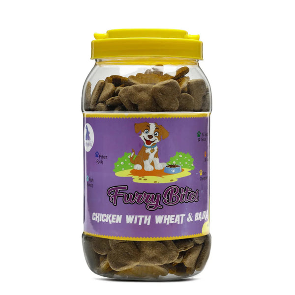 FurryFits Chicken with Wheat & Bajra – Nutritious Dog Treat with Whole Grains