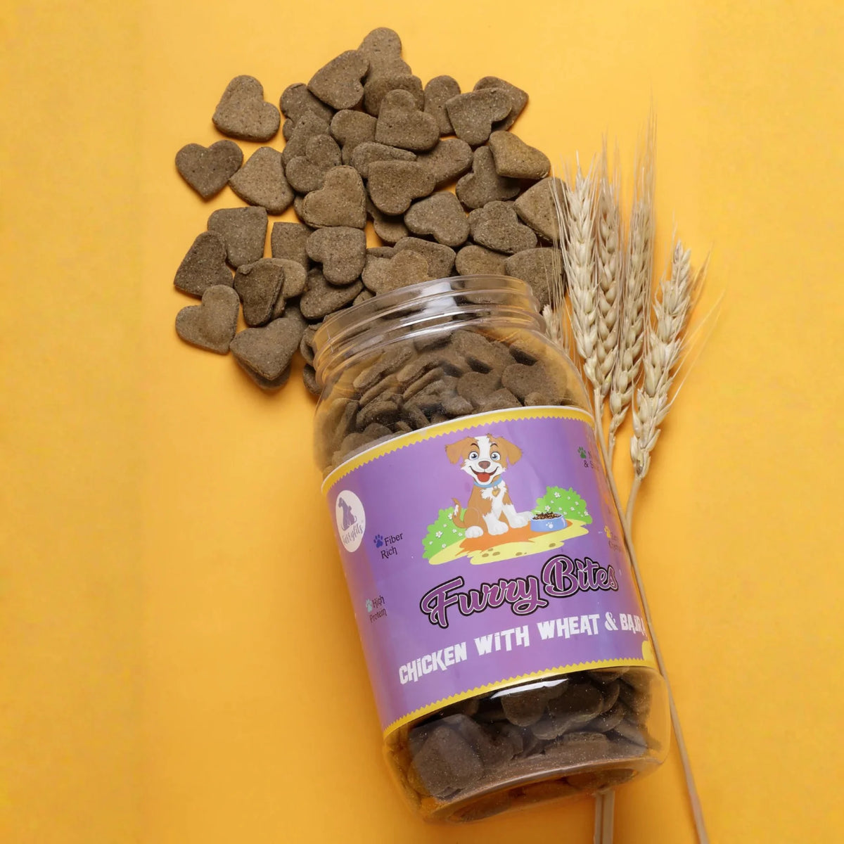 FurryFits Chicken with Wheat & Bajra – Nutritious Dog Treat with Whole Grains