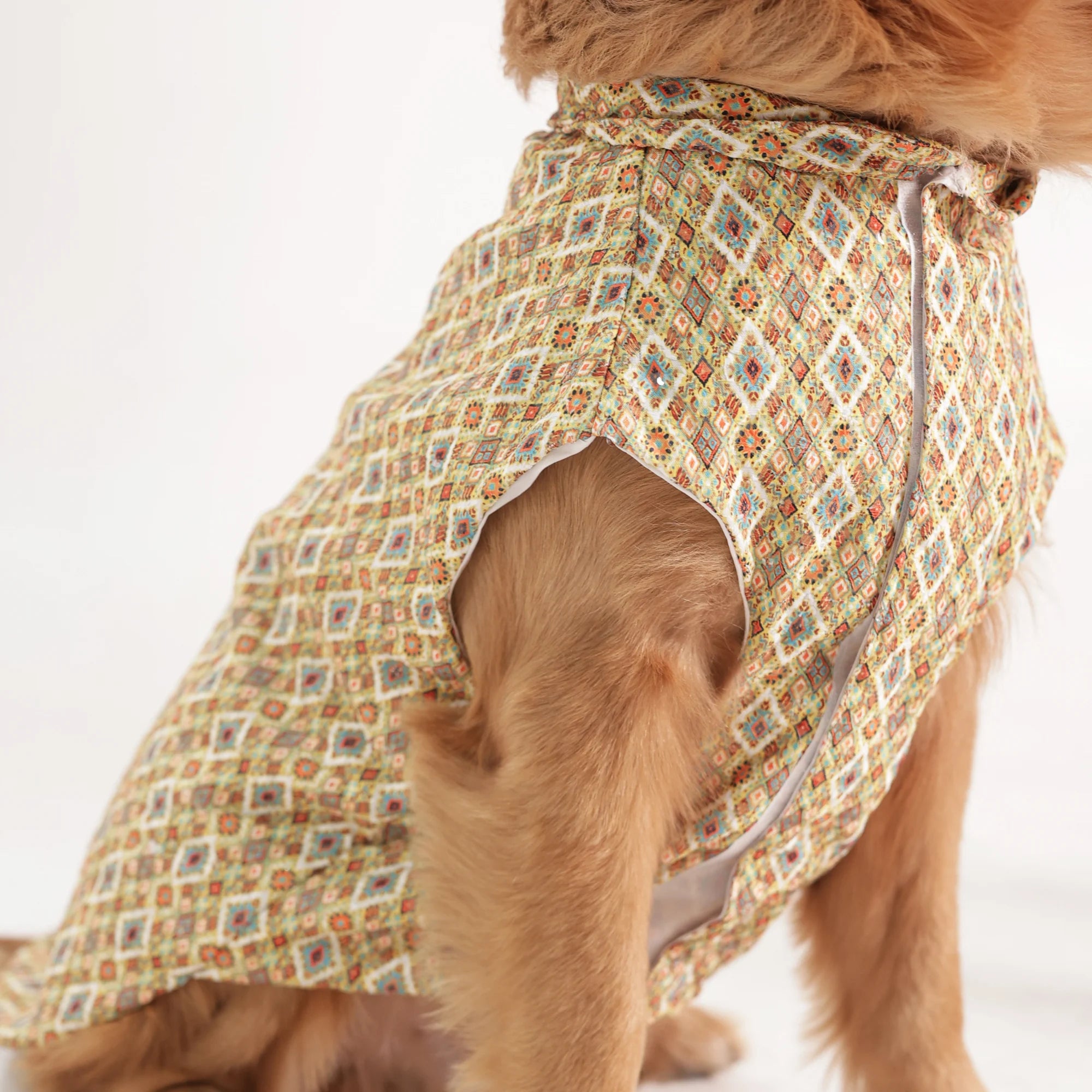 Heritage Print Ethnic Dog Kurta- Lightweight Festive & Party Wear