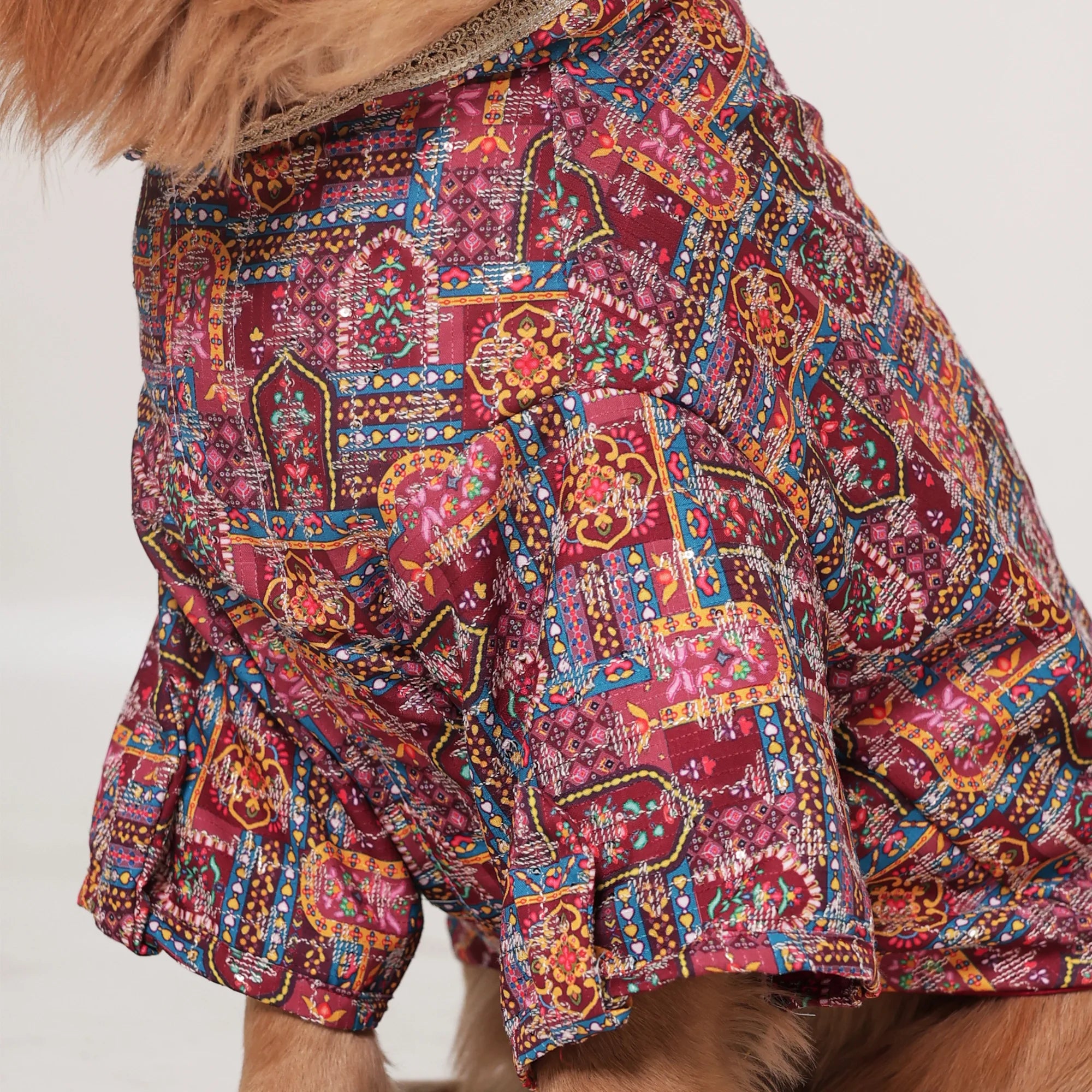 RangMahal Printed Ethnic Dog Kurta- Full Sleeve Wedding & Festive Wear