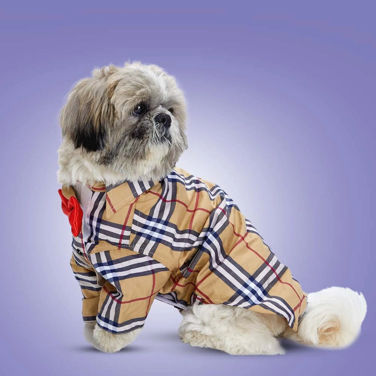 Furryfits Classic Burberry Dog Clothes Shirt – Iconic Style & Everyday Comfort