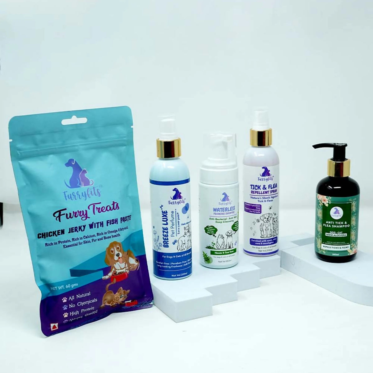 FurryFits Grooming & Protection Combo – Clean, Shield & Reward Naturally