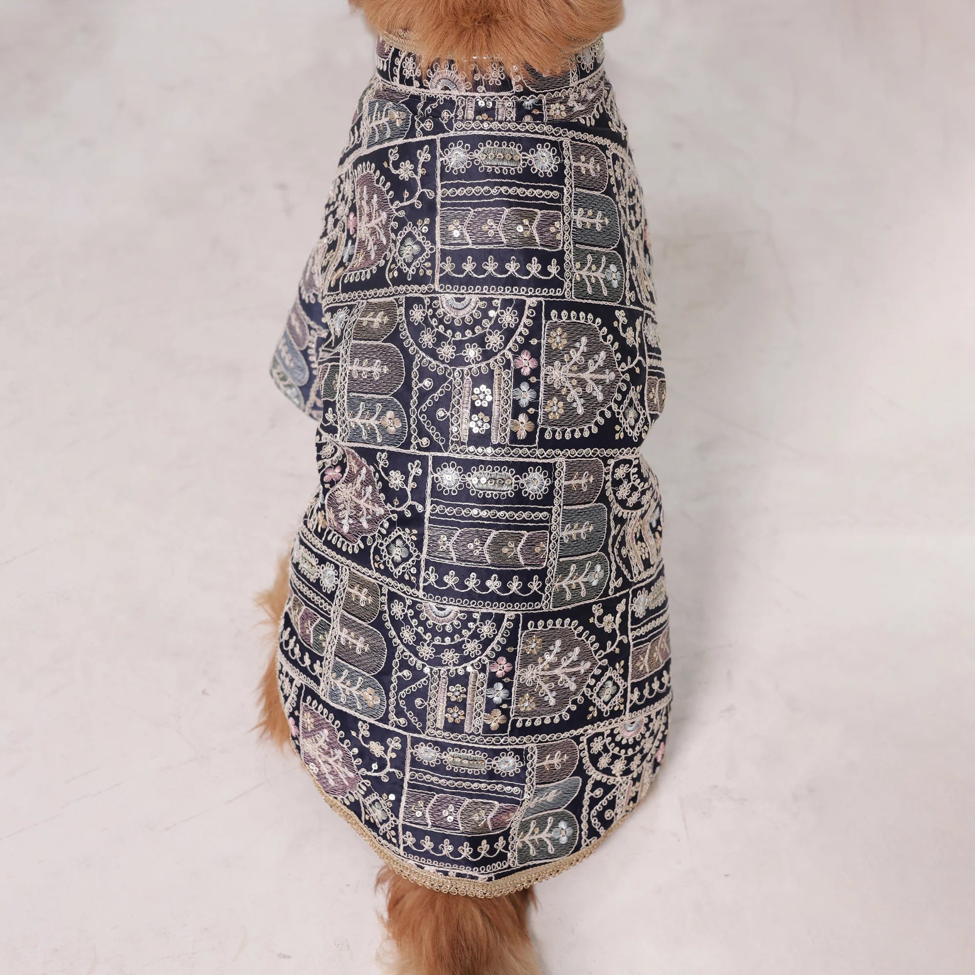 Indigo Royale Wedding Dog Kurta- Designer Full Sleeve Ethnic Outfit