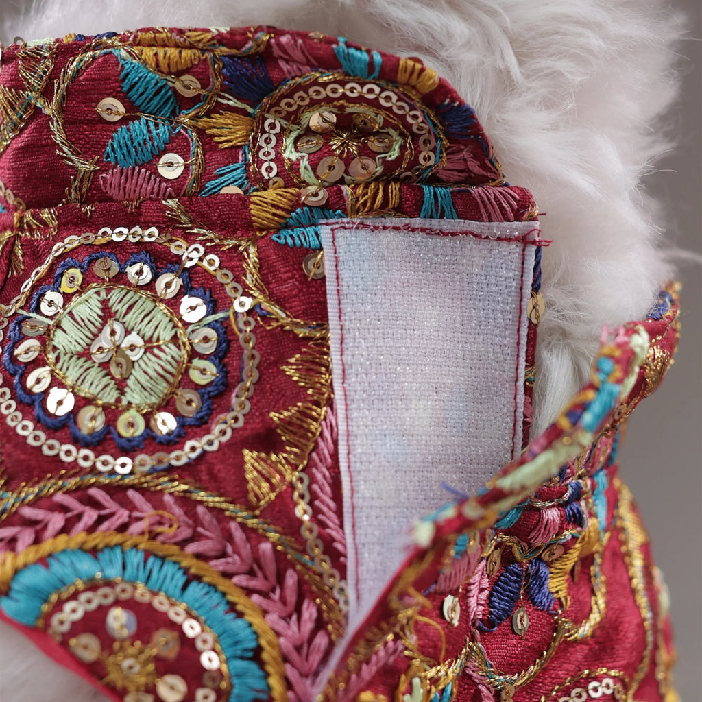 Royal Embroidered Dog Sherwani – Premium Wedding & Festive Designer Wear (Red Multicolor)