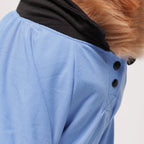 Classic Sky Blue Dog Polo T-Shirt – Smart Casual Collar Shirt for Everyday Wear