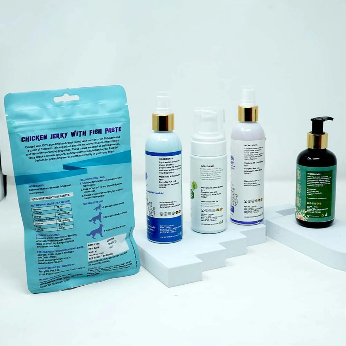 FurryFits Grooming & Protection Combo – Clean, Shield & Reward Naturally