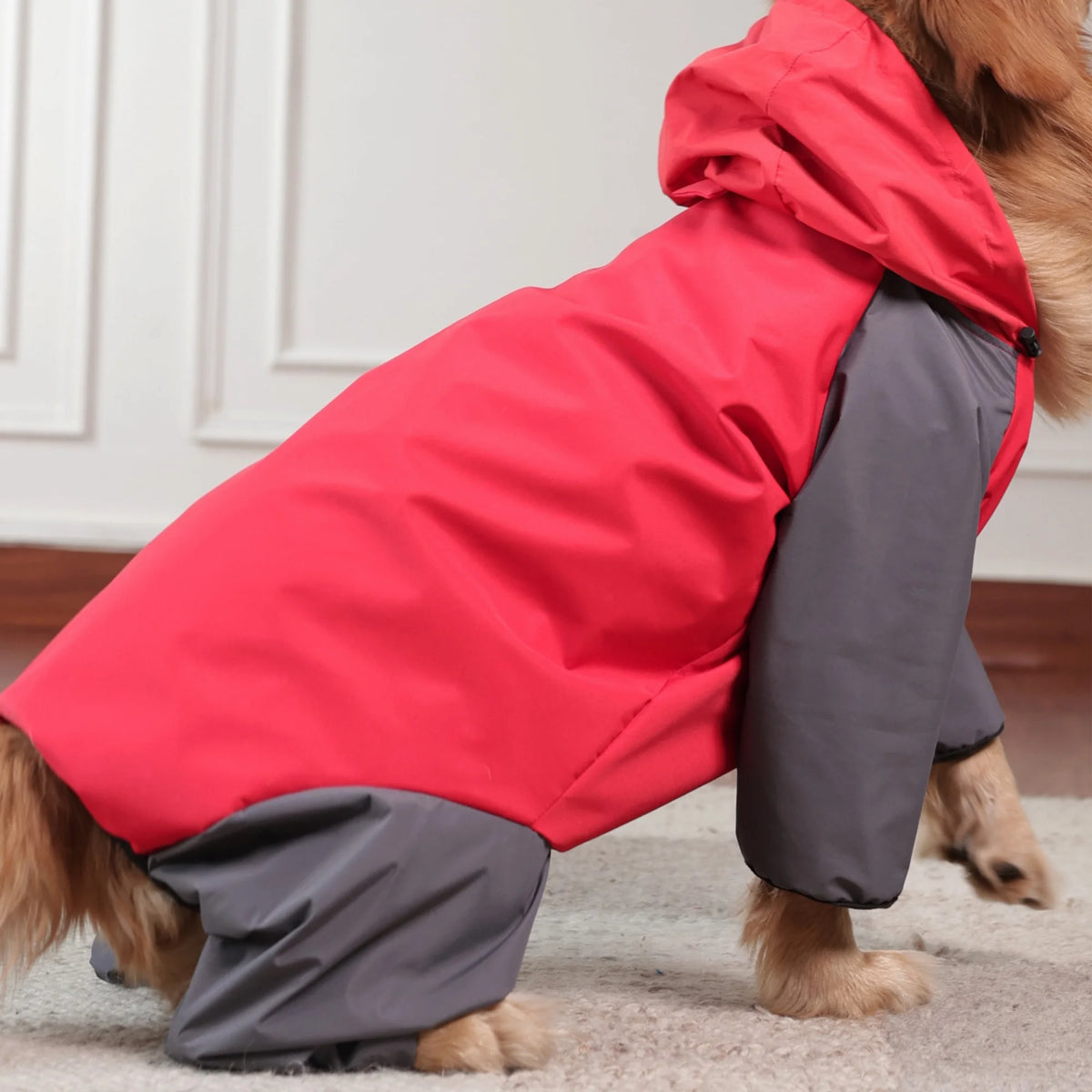 Storm Guard Waterproof Dog Raincoat with Hood- Lightweight All Weather Protection