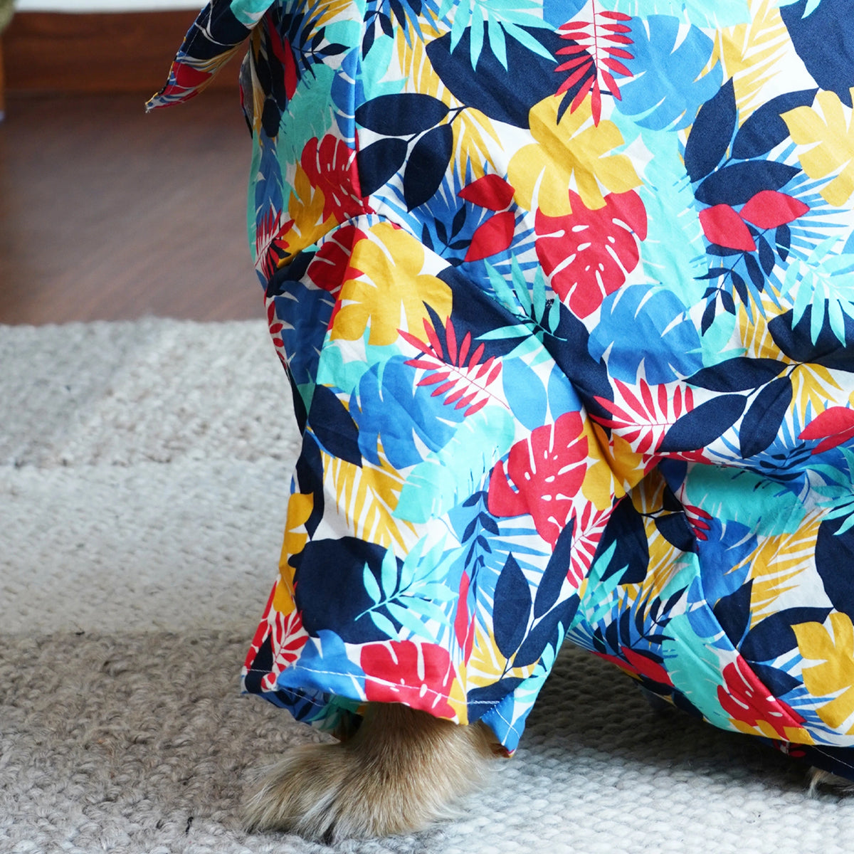 Tropical Floral Dog Shirt – Goa Vibes Breathable Cotton Summer Shirt for Dogs