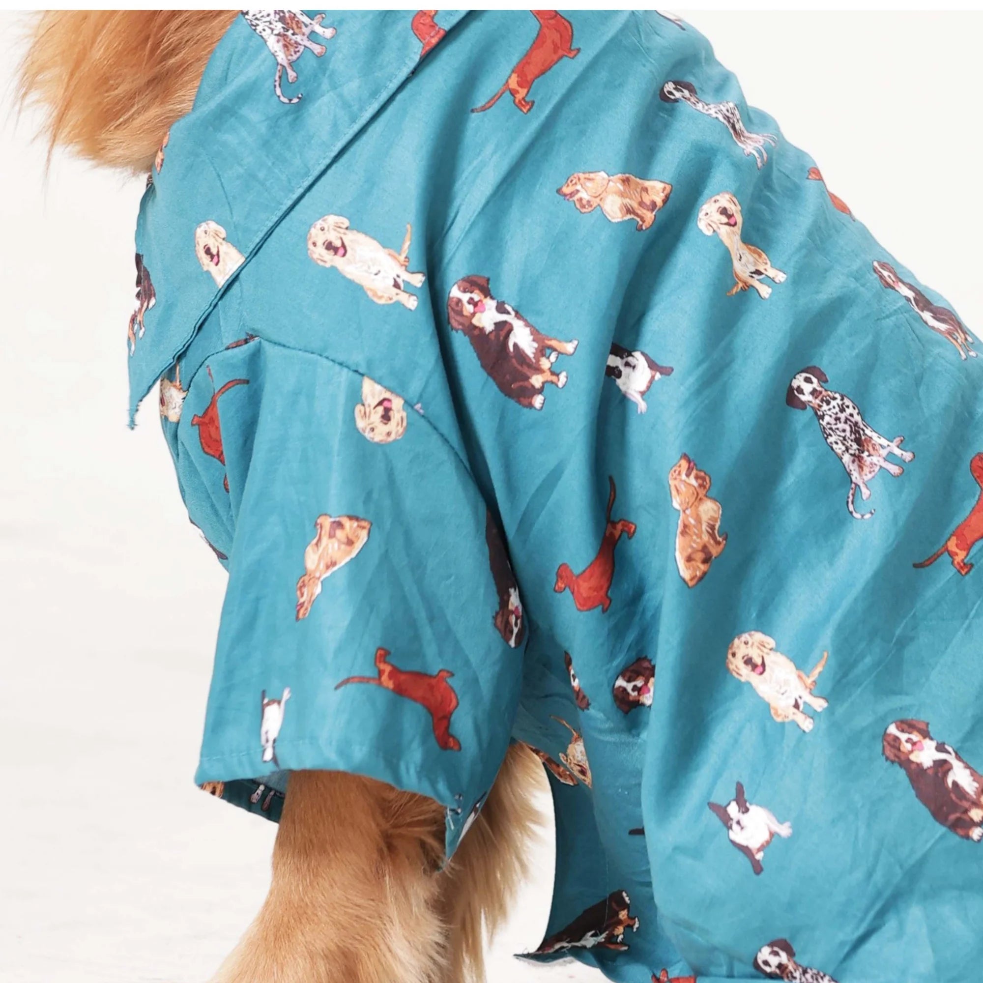 Playful Paws Printed Dog Shirt- Lightweight Casual Summer Wear