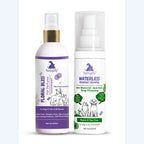 Pet Perfume & Waterless Shampoo Combo – Neem Clean + Floral Bliss