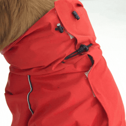 Rain Armor Elite Full Body Waterproof Dog Jumpsuit with Adjustable High Neck