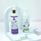 Pet Perfume & Waterless Shampoo Combo – Neem Clean + Floral Bliss