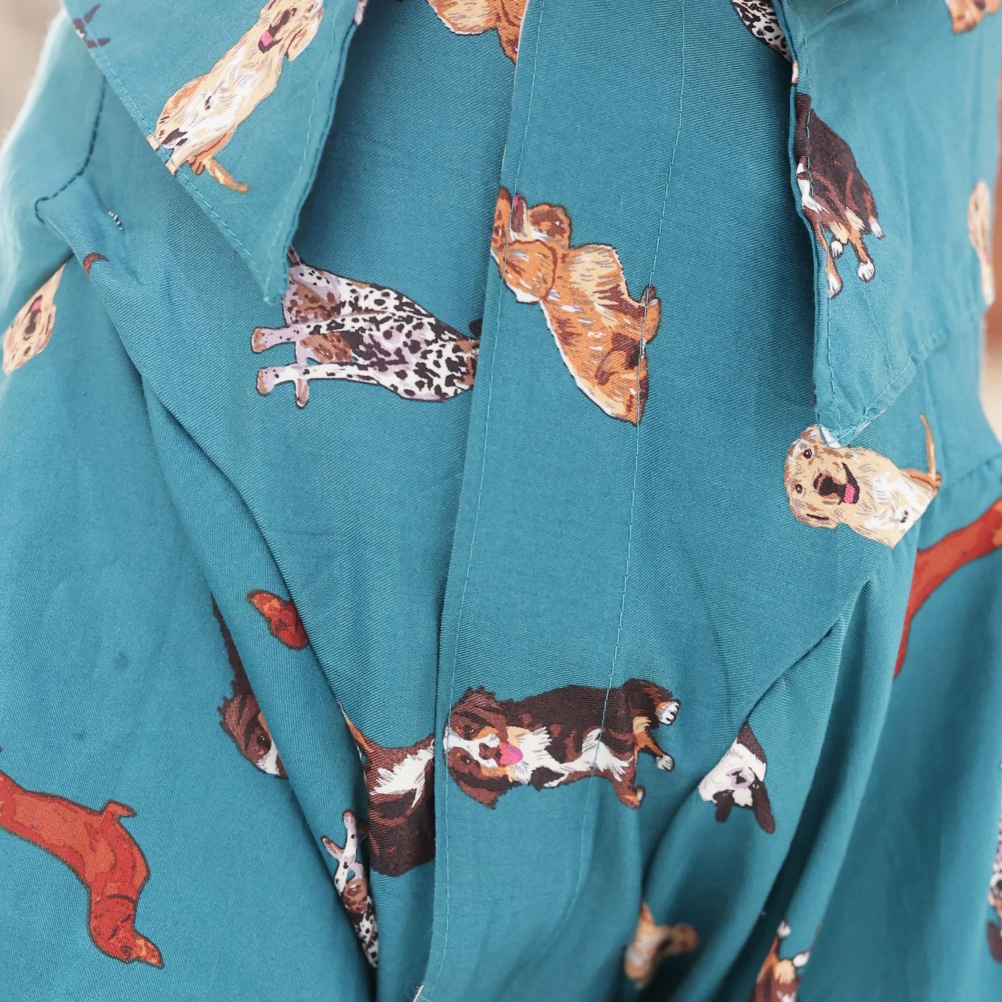 Playful Paws Printed Dog Shirt- Lightweight Casual Summer Wear
