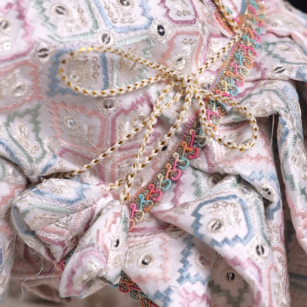 Princess Pastel Ethnic Dog Lehenga- Designer Wedding & Festive Gown for Female Dogs