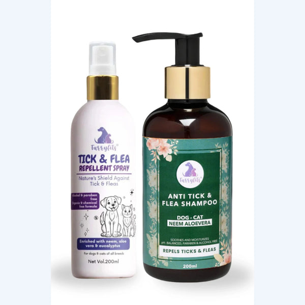 Tick N Flea Shampoo And Repellent Spray