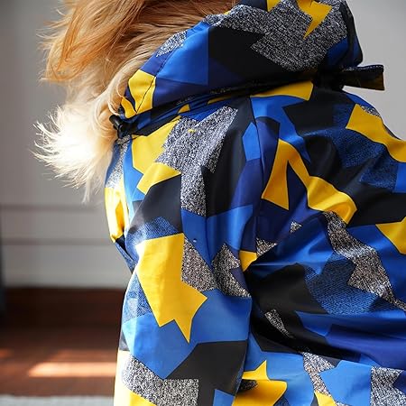 GeoShield Waterproof Dog Raincoat with Hood for Small to Large Dogs