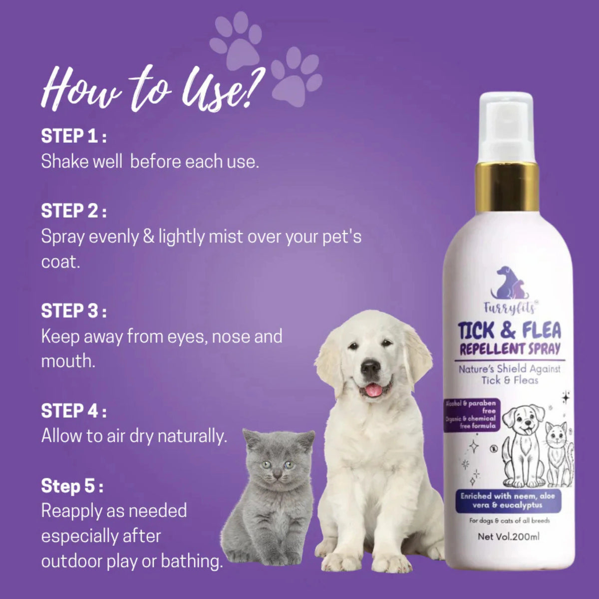 Tick N Flea Shampoo And Repellent Spray