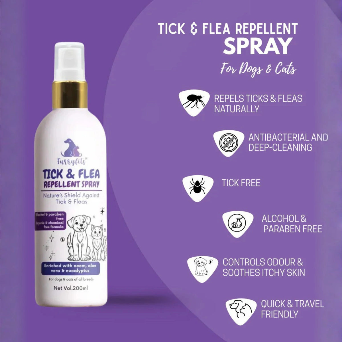 Tick N Flea Shampoo And Repellent Spray