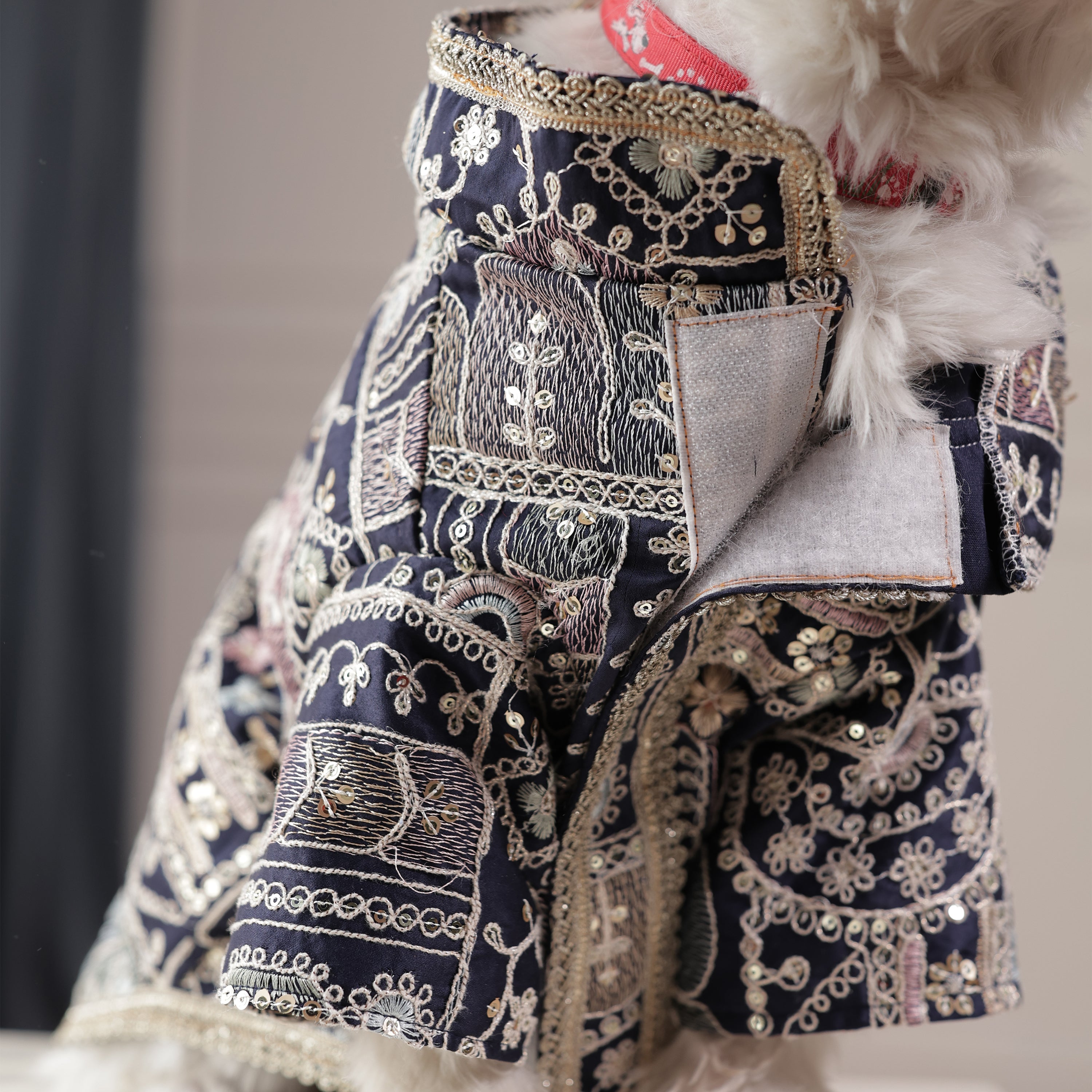 Indigo Royale Wedding Dog Kurta- Designer Full Sleeve Ethnic Outfit