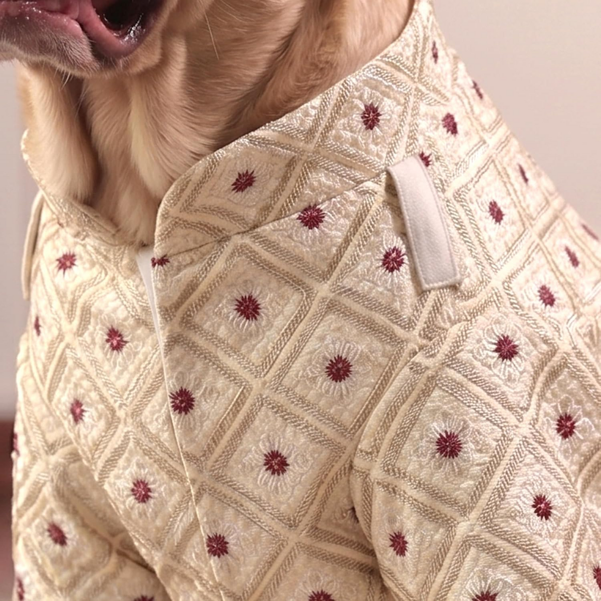 Furryfits Royal Embroidered Dog Sherwani