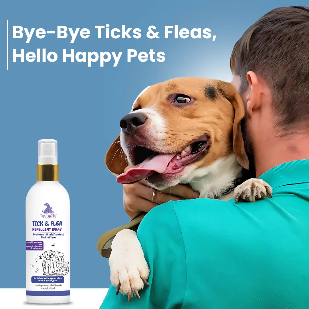 FurryFits Tick & Flea Repellent Dog Spray – Protects Pets from Pests