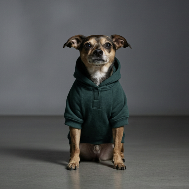 Olive Snug Hoodie – Cozy Olive Green Winter Pet Hoodie
