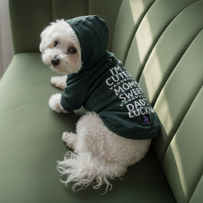 Olive Snug Hoodie – Cozy Olive Green Winter Pet Hoodie